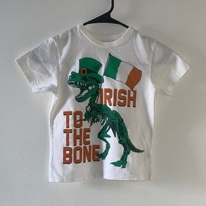 The Children’s Place 4 “Irish To The Bone” white t-shirt